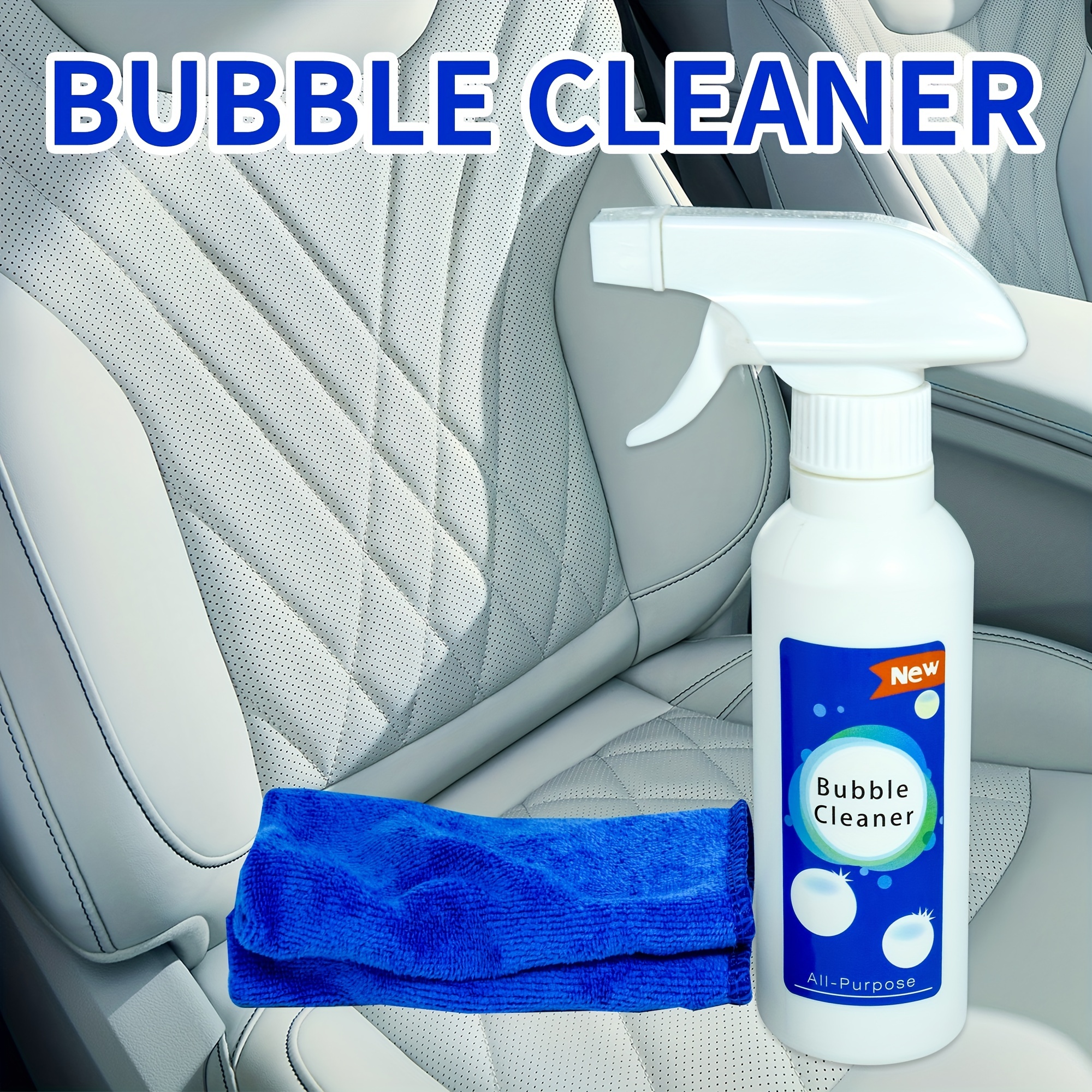 3pcs All-purpose Bubble Cleaner, Foaming Heavy Oil Stain Cleaner, Powerful Foam  Cleaner For Stain Removal, Powerful Rinse-free Bubble Cleaner 100ml