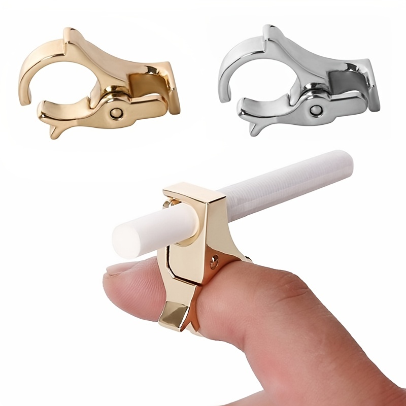 1pc Porte-cigarette, anneau de fumée créatif, support de doigt de fumée,  organisateur de cigarette, prévention des doigts masculins fumés