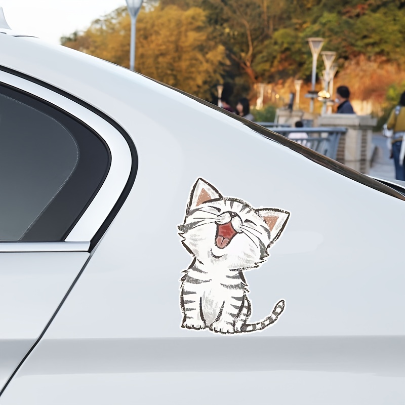 Cute Fluffy White Cat Sticker - Adorable Feline Free PNG Sticker