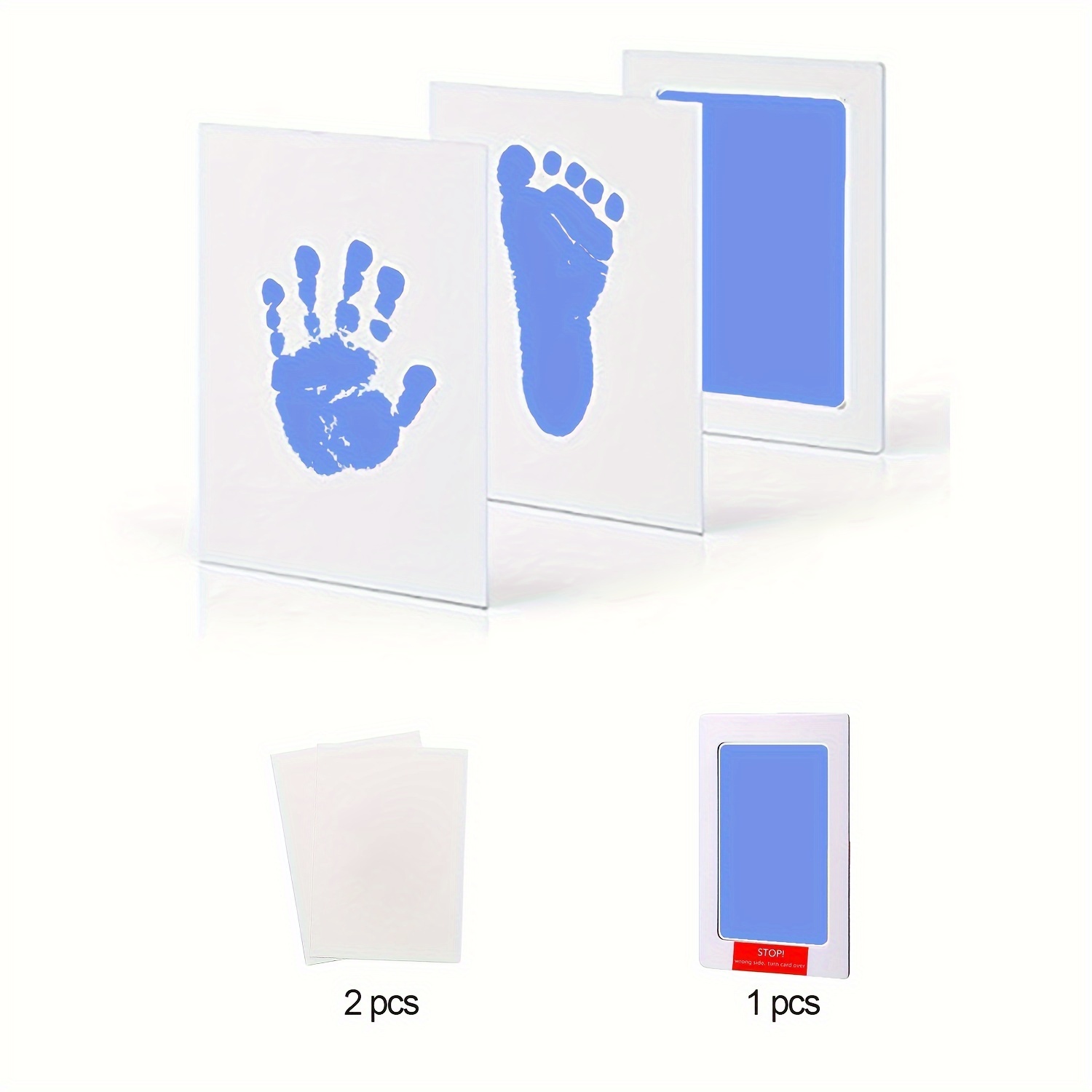 2pcs Baby Foot Or Hand Print Set,footprint Baby Ink Pad,baby Hand  Print,baby Handprint Picture Frame,baby Print Paint,baby Handprint And  Footprint