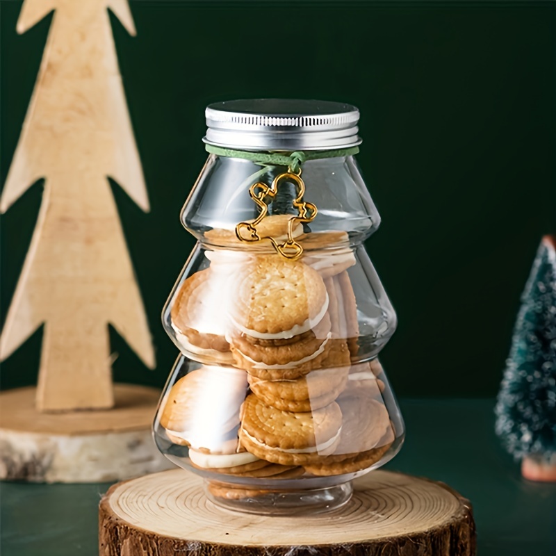 Christmas Cookie Jar With Heart-shaped Cover, Candy Jar, Glass Sealed Jar,  Creative Storage Jar, Kitchen Accessories - Temu Germany