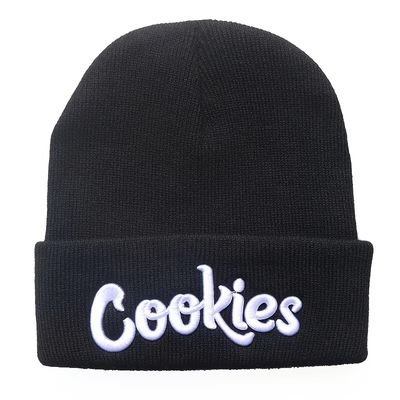 Unisex Cookies Classic  Casual Embroideried Warm Soft Hip Hop Knit Hat For Children Adults Adolescents