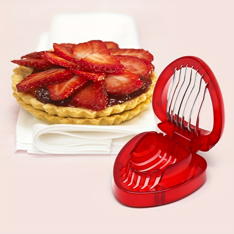 Strawberry Slicer Strawberry Cutter With Stainless Steel - Temu