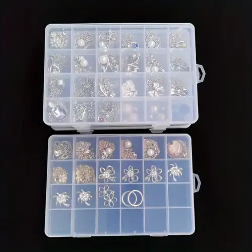 Detachable Plastic Storage Box Jewelry Cosmetic Storage Box - Temu