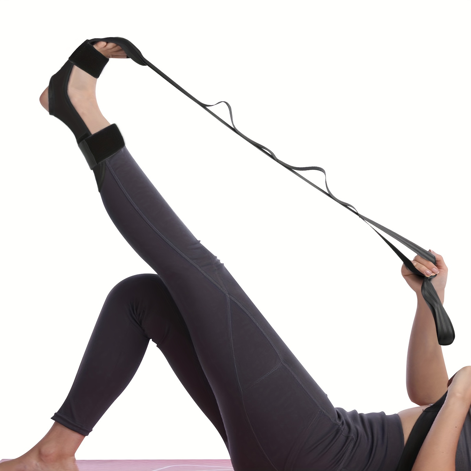 Yoga Straps Leg Stretching Strap Loops Non elastic Stretch - Temu