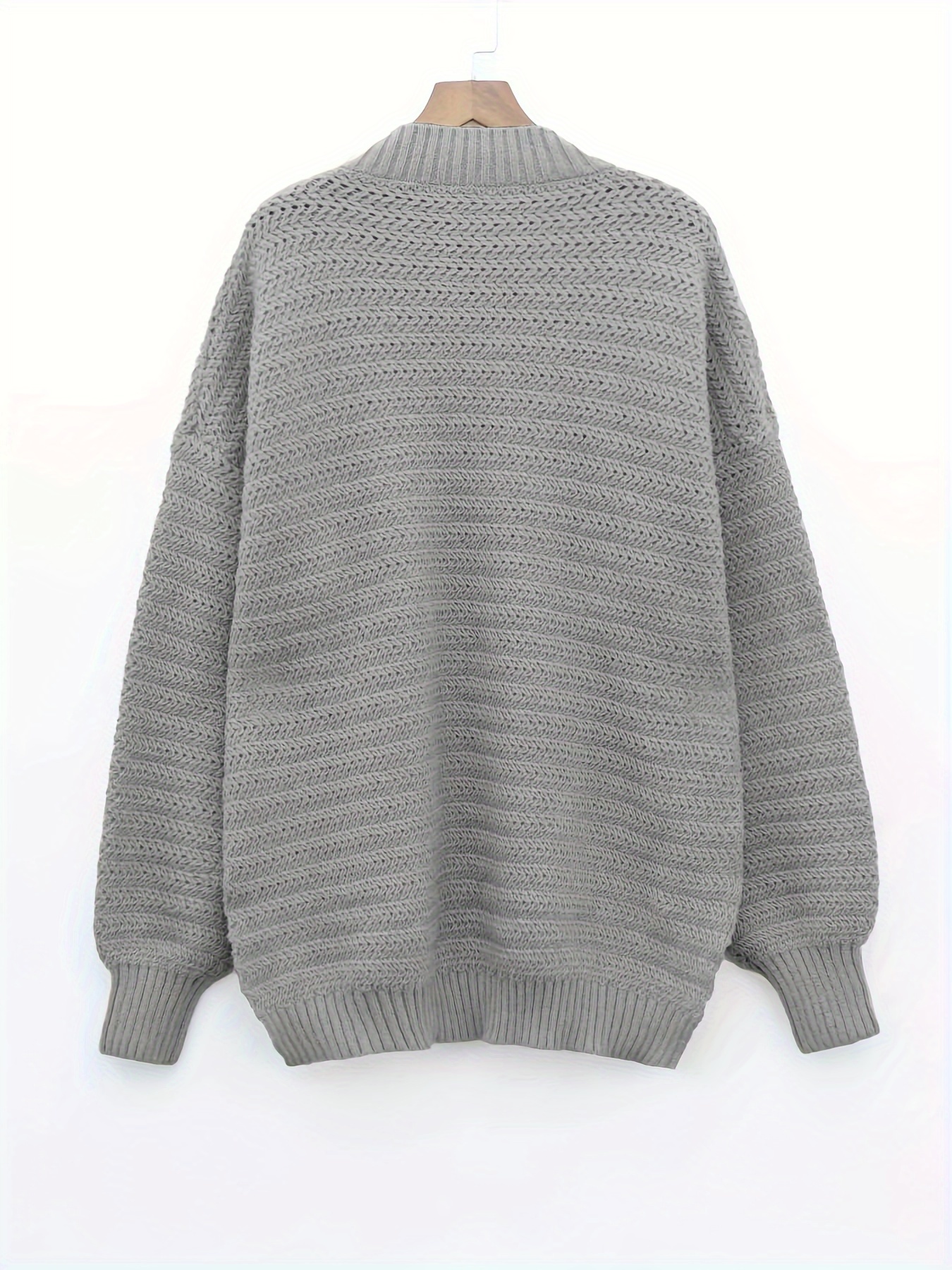Women's High Neck Long Sleeve Knitted Stretchy Stretchy Knitted