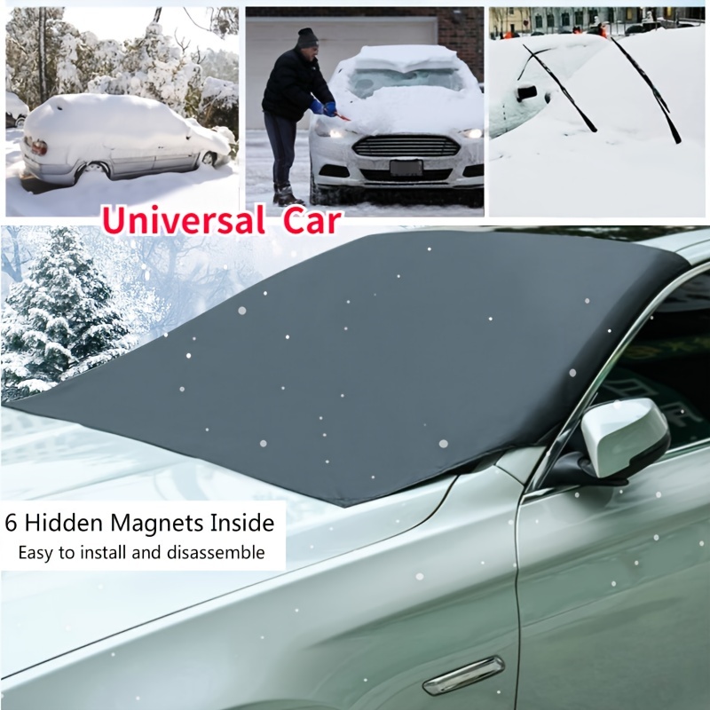Auto Windschutzscheibenabdeckung Winter Frostschutz Anti-Schnee Schild  Frostschutz Sonne Frontscheibe Alle Jahreszeiten schützt Autozubehör