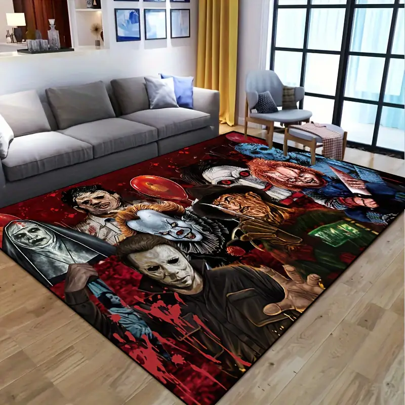 Horror Anime Character Pattern Area Rug