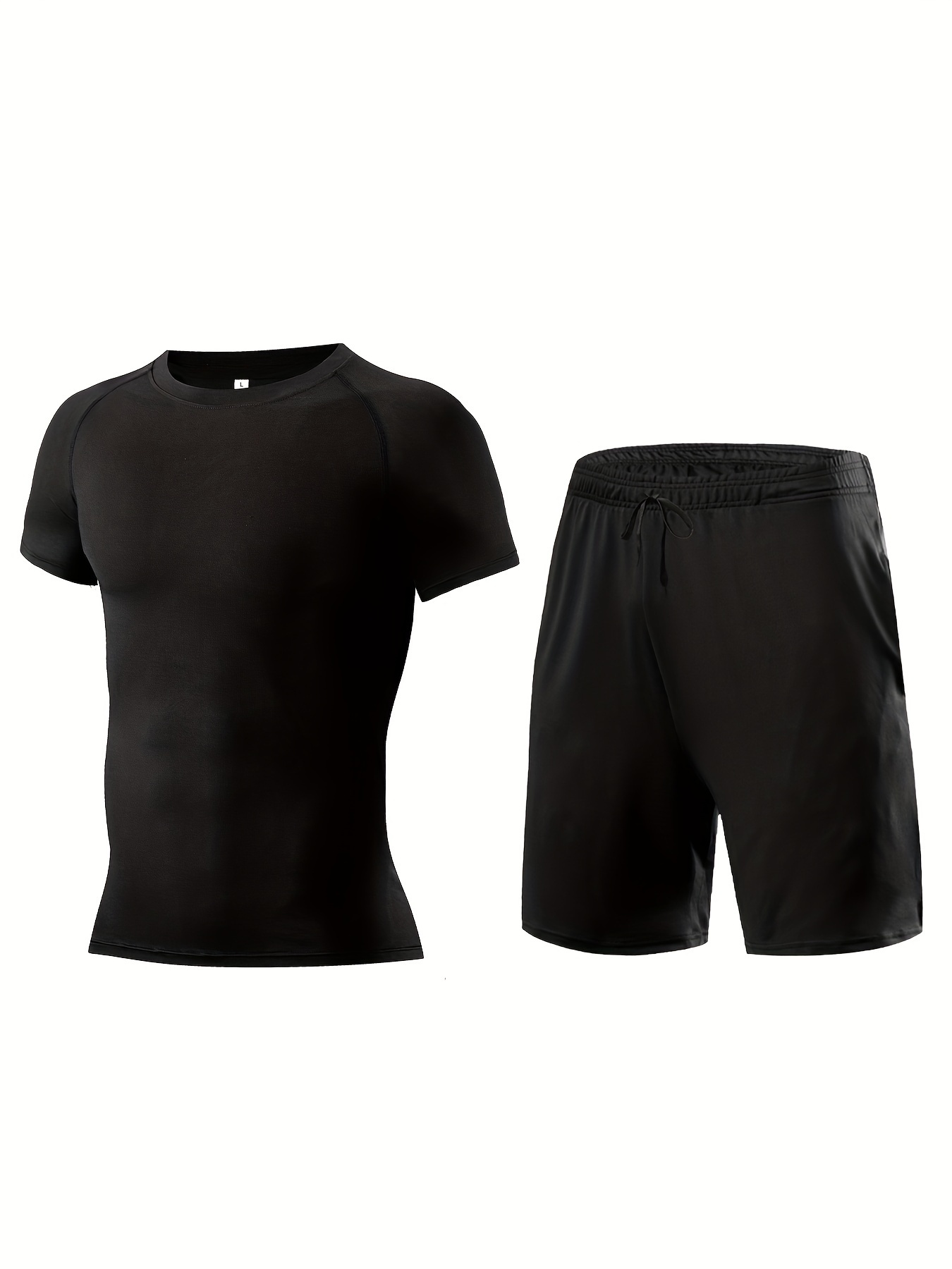 Running Set Men T-shirt Shorts Quick Dry Breathable Soccer Jerseys