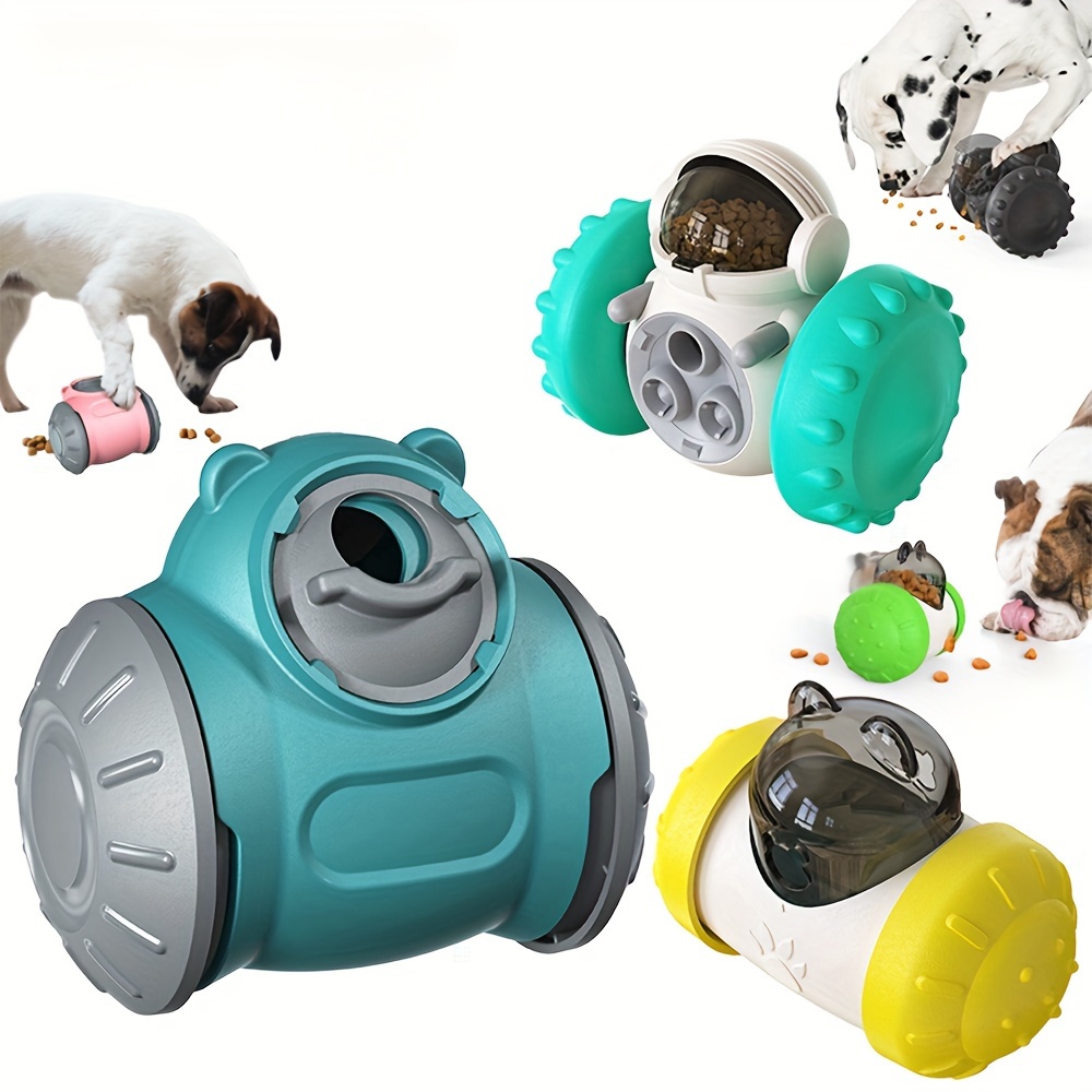 Dog Cat Feeding Interactive Wheel Toys Pet Leaking Food Training Ball Dog  Feeder
