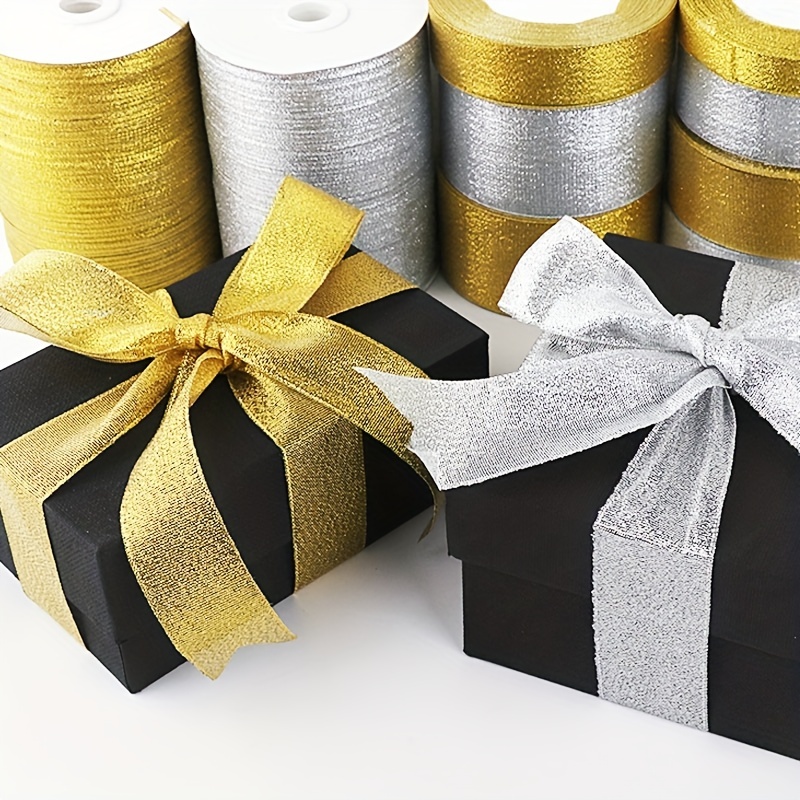  1 1/2 Inch Black Polyester Satin Ribbon for Gift