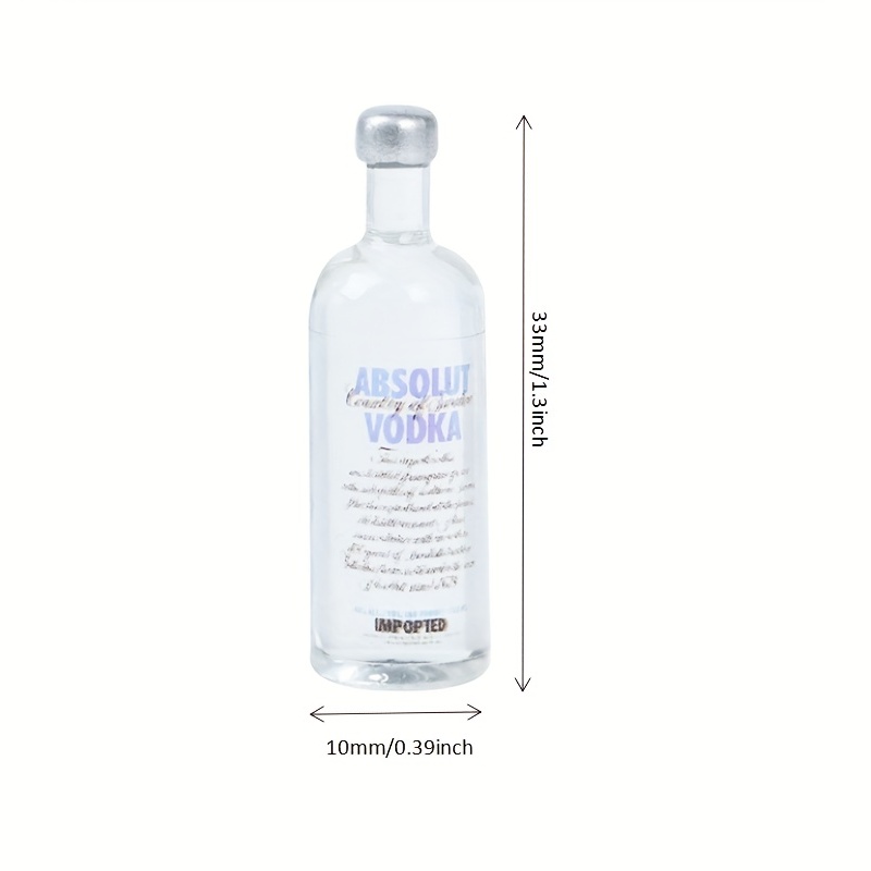 5pcs Mini Vodka Bottle Doll House Food Sand Table Toy Model