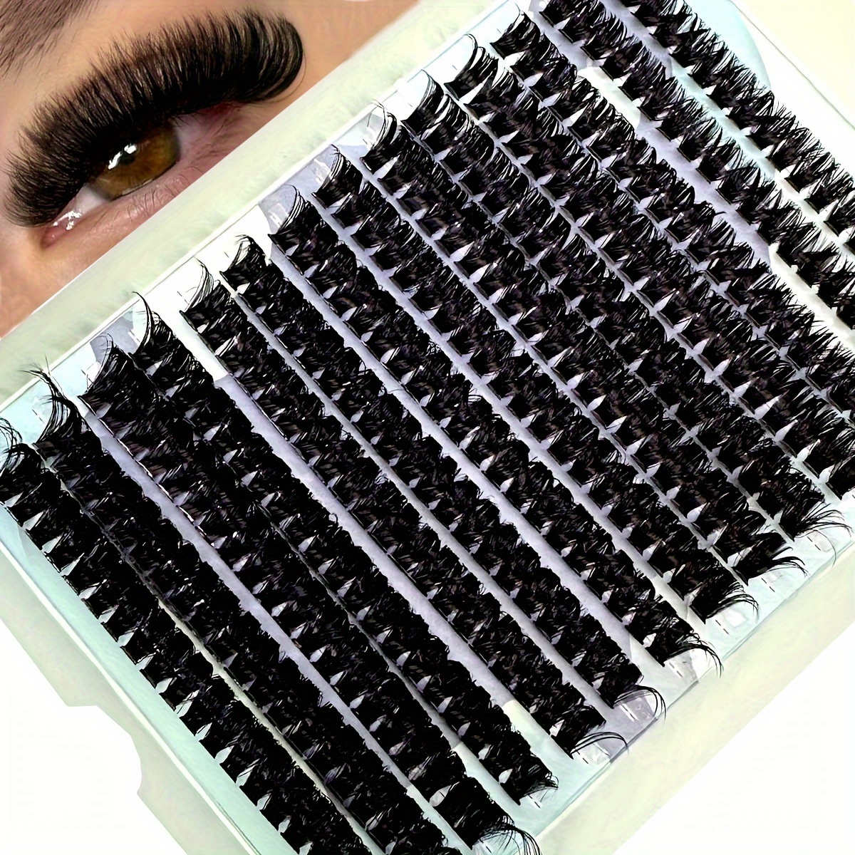 

110d Faux Mink Eyelashes 280pcs Cluster 10-16mm Mix Natural Eyelash Extension 3d Russian Strip Individual Eyelash Cluster Makeup Tools Lashes