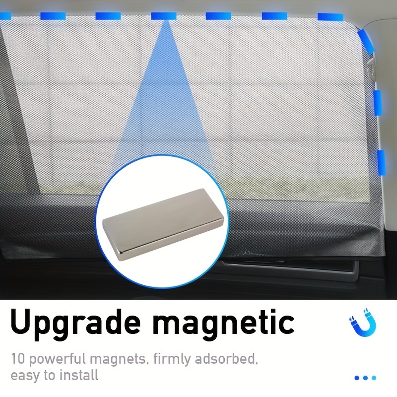 Magnetische Mesh vorhänge Auto seitenfenster sonnenschutz Uv
