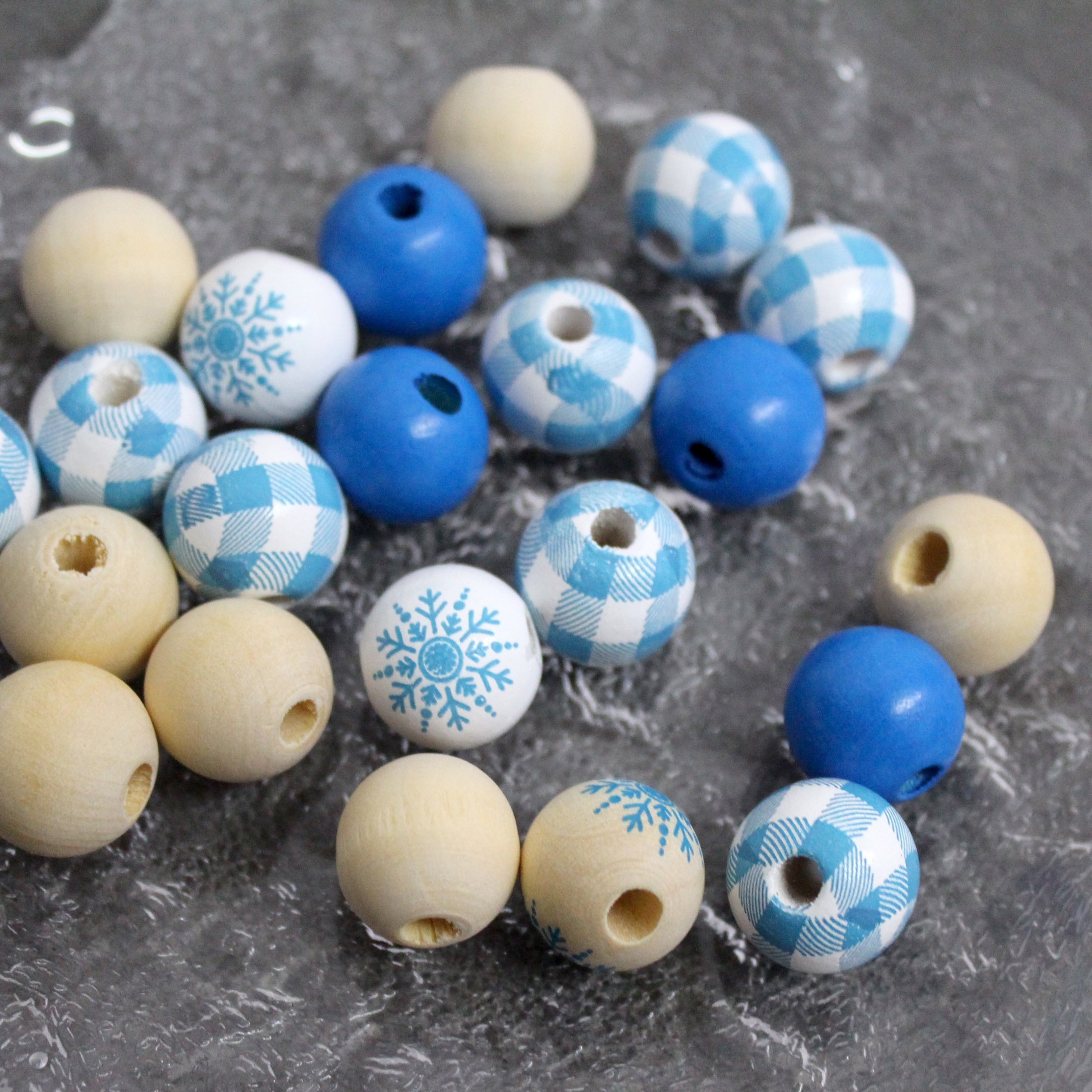 Wooden Round Beads Large Hole Beads Spacer Beads For Crafts - Temu