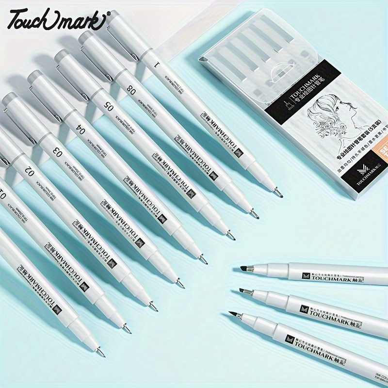 Micro Fineliner Drawing Art Pens: 12 Black Fine Line Waterproof Ink Set  Artist Supplies Archival Inking Markers Pigment Liner Point Journaling  Sketch Outline Manga Anime Sketching Watercolor Technical