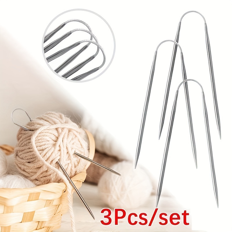 55-teiliges Nadelspiel Set - Bambus Stricknadeln Fr Socken & Pullover, 11  Gren Mit Lineal