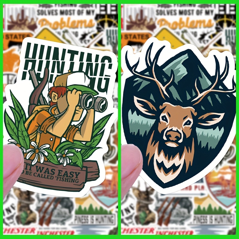 Hunting and Fishing Enthusiast Stickers (15 Pack)