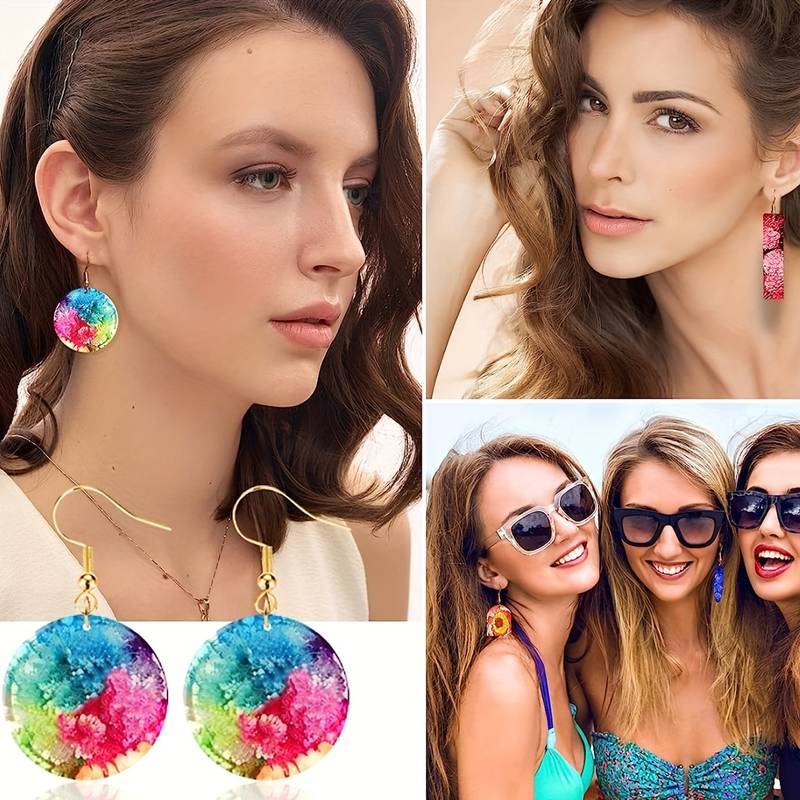 FineGood 12 Stapi Per Gioielli In Resina, Kit Per La Creazione Di Gioielli Epossidici, Stapi