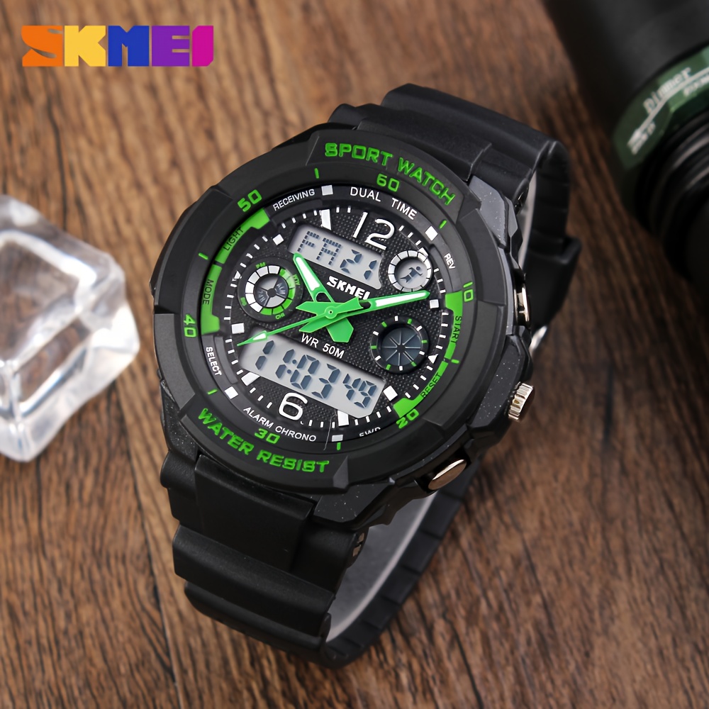 Redondo Pantalla grande LED Digital Touch Control Reloj electrónico a  prueba de agua para hombres Reloj para mujeres Estudiante Relojes de  silicona para ocio Deportes Fiestas de ANGGREK Otros