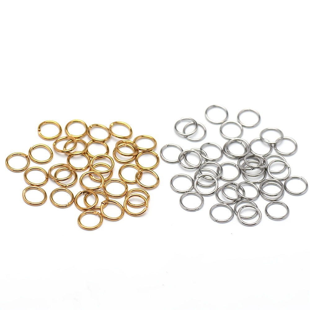 Stainless Steel Jump Rings Boxed Multi Size Single Ring Diy - Temu