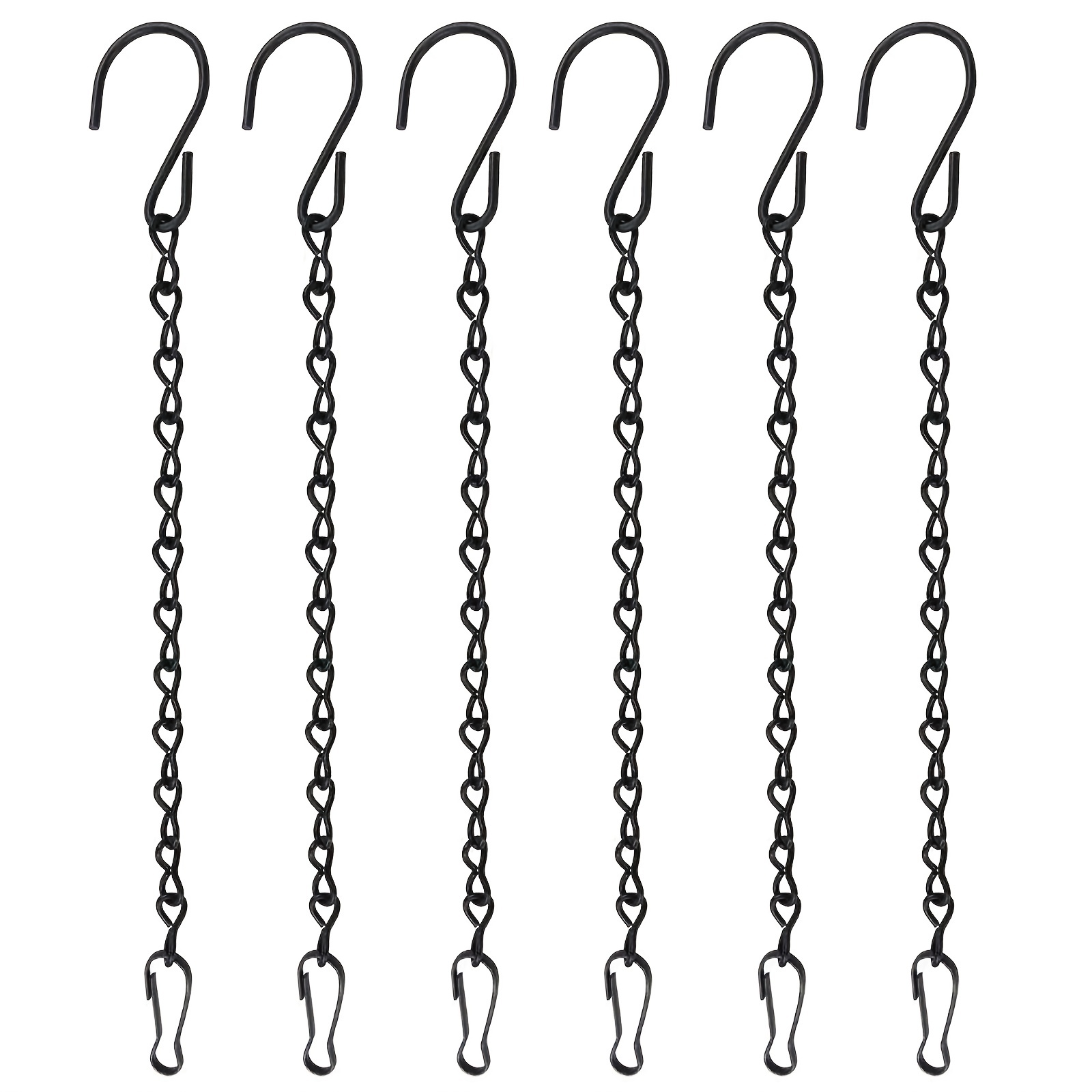 6 Packs 9.4in Black Hanging Chain For Hanging Bird Feeders, Bird Houses,  Planters, Baskets, Birdbaths, Lanterns, Wind Chimes, Billboards, Signs And  Or