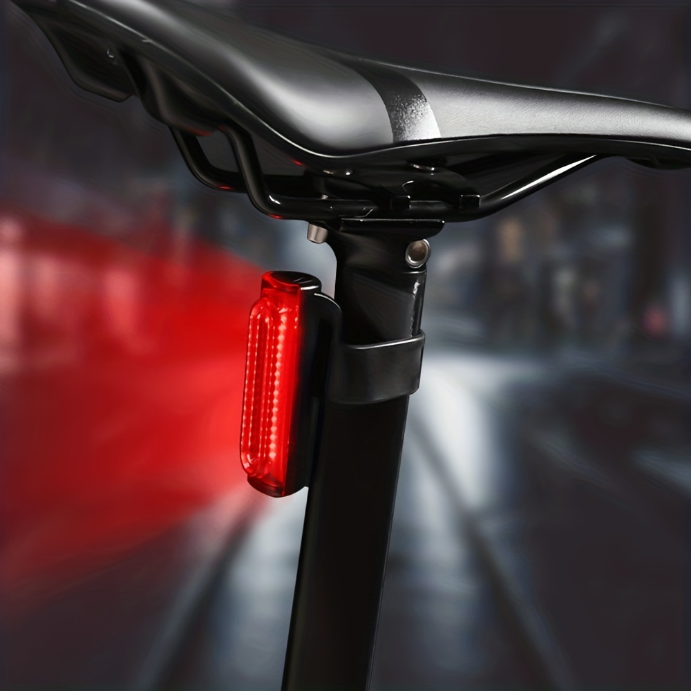 Luz LED Trasera de Bicicleta con Batería Recargable Resistente al Agua