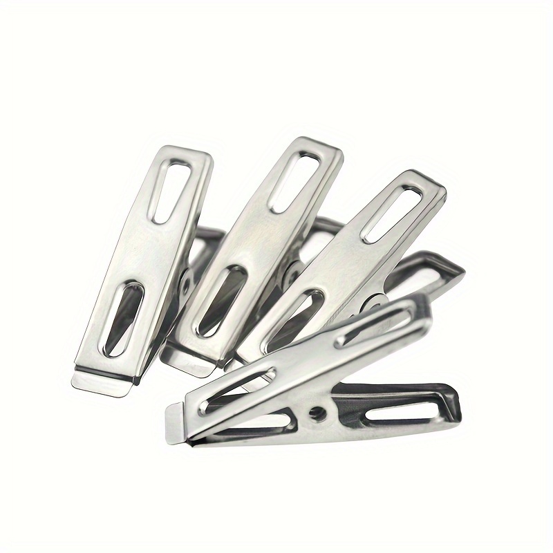 Small Stainless Steel Clips - Perfect For Drying Clothes & Quilts,  Windproof Clothesline Clips For Home Washing & Drying! - Temu