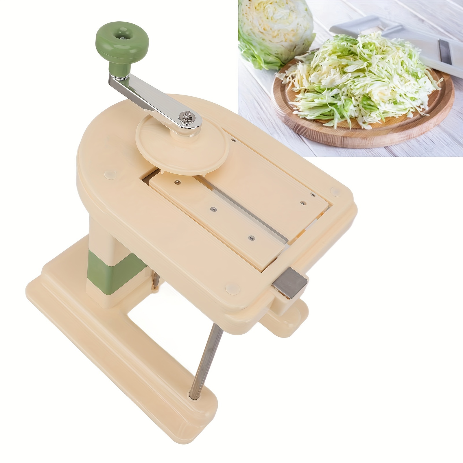 Blue White Cabbage Grater - Easy Round Cabbage Shredder For Vegetable  Cutting - Temu