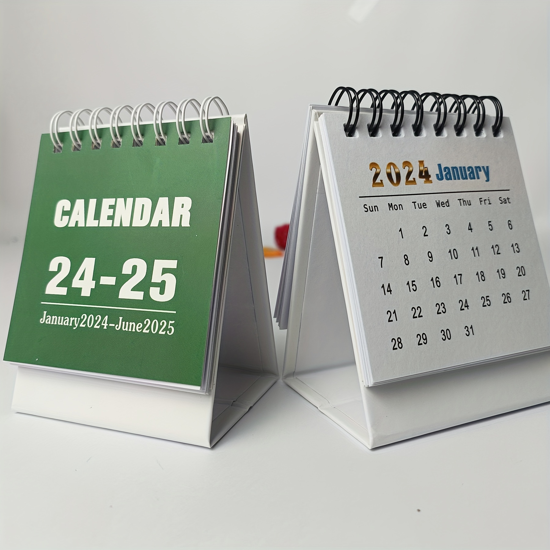 Mini Calendrier Bureau 2024 2025 Janvier 2024 À Juin 2025 - Temu France