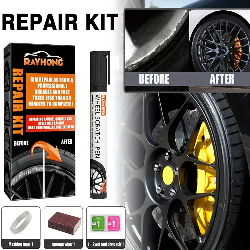 Wheel Scratch Repair Kit Wheel Scratch Repair Pen Wheel - Temu
