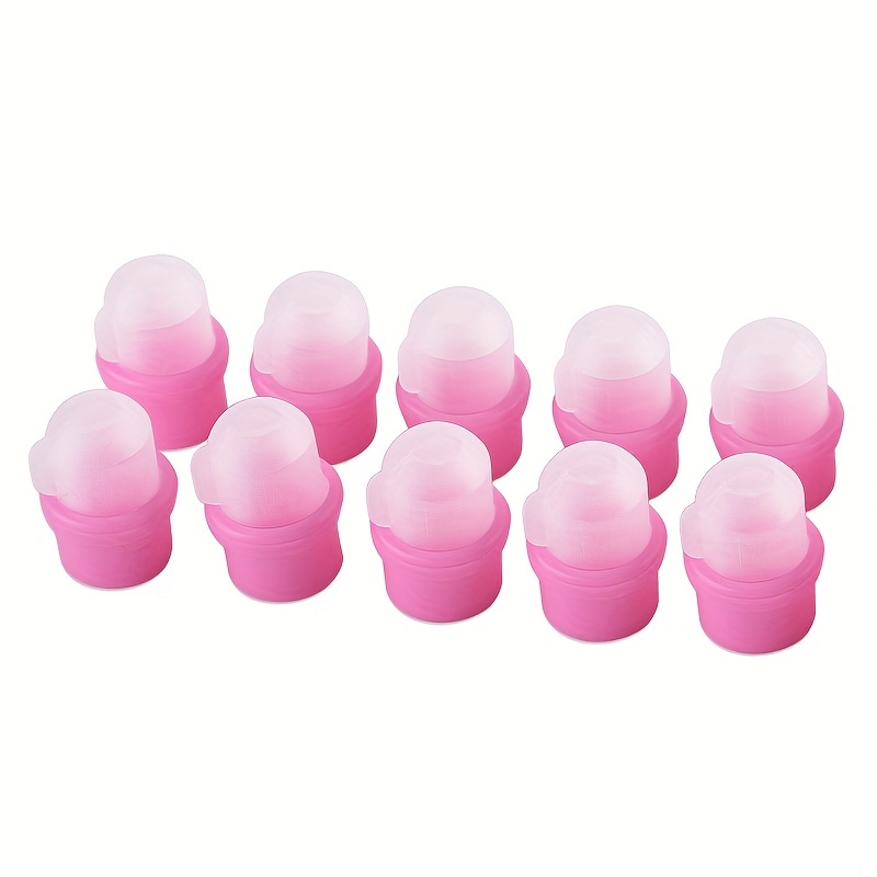 Fingers Reusable Silicone Nail Soakers Pad Holder Uv Gel - Temu