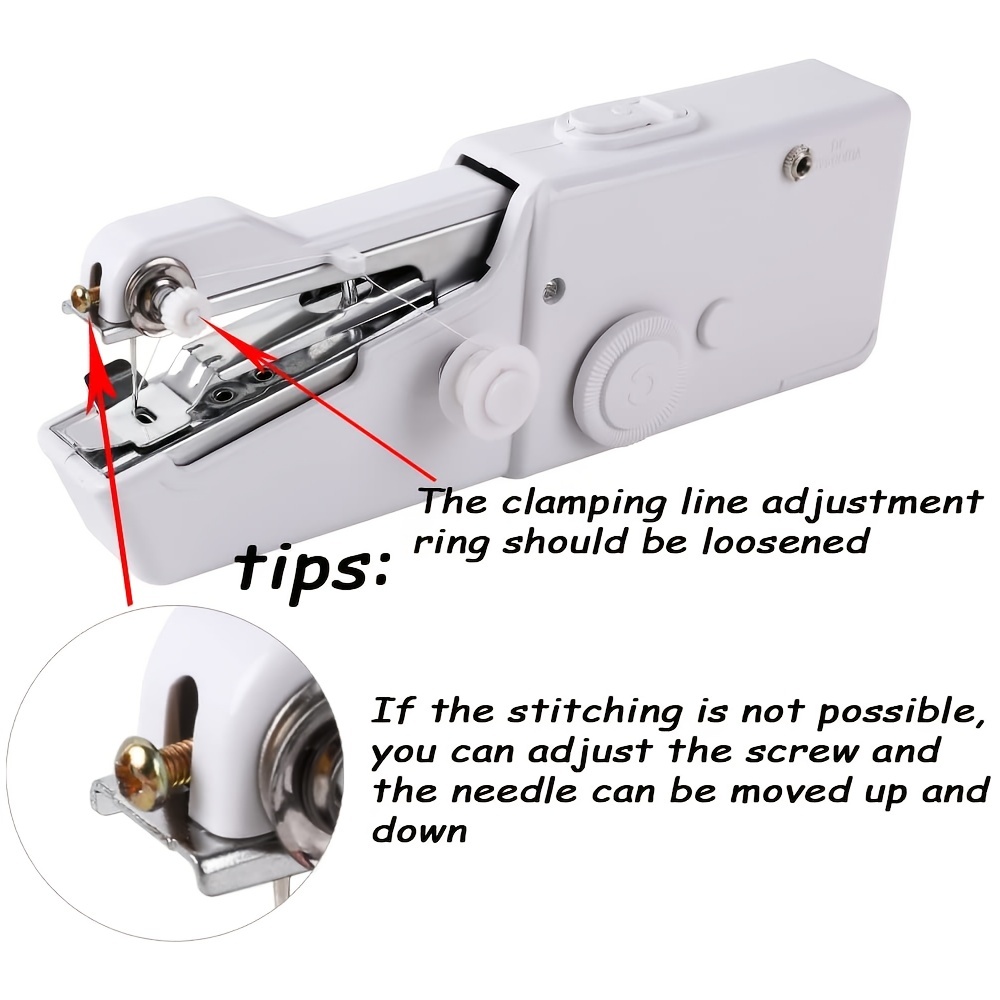 Portable Handheld Sewing Machine, Hand Held Sewing Device Tool Mini  Portable Cordless Sewing Machine Electric Sewing Machine For Clothes Pants  Gift For Mom 2024 - $11.49