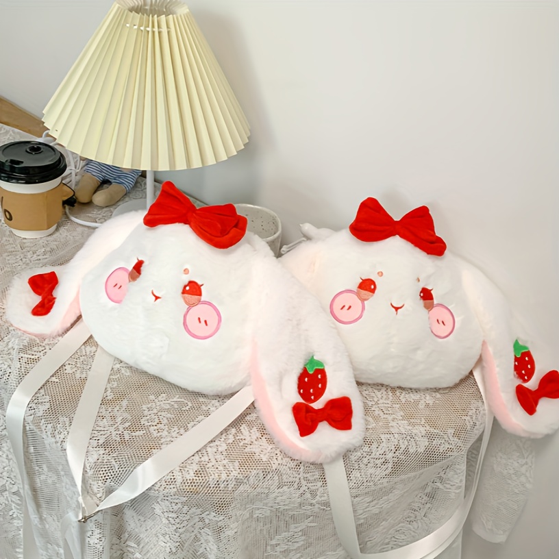 Lolita Girls Cute Rabbit Plush Doll Backpack Bunny Stuffed Plush