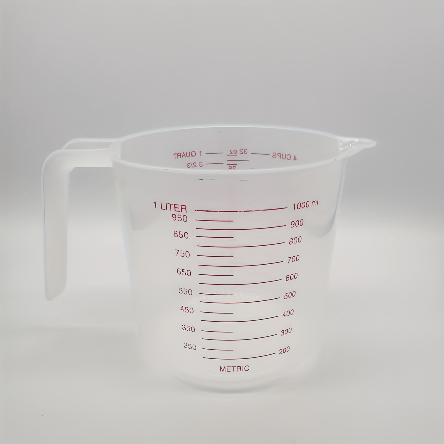 1pc Glass Measuring Cup, Minimalist Clear Measuring Cup For