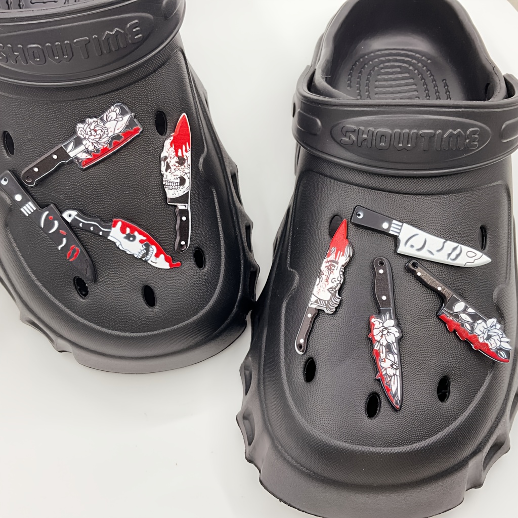 2pcs Punk Style Alloy Bat Chains for Clogs Sandals Decoration, Shoes DIY Accessories for Women & Men, Halloween Gifts,Temu