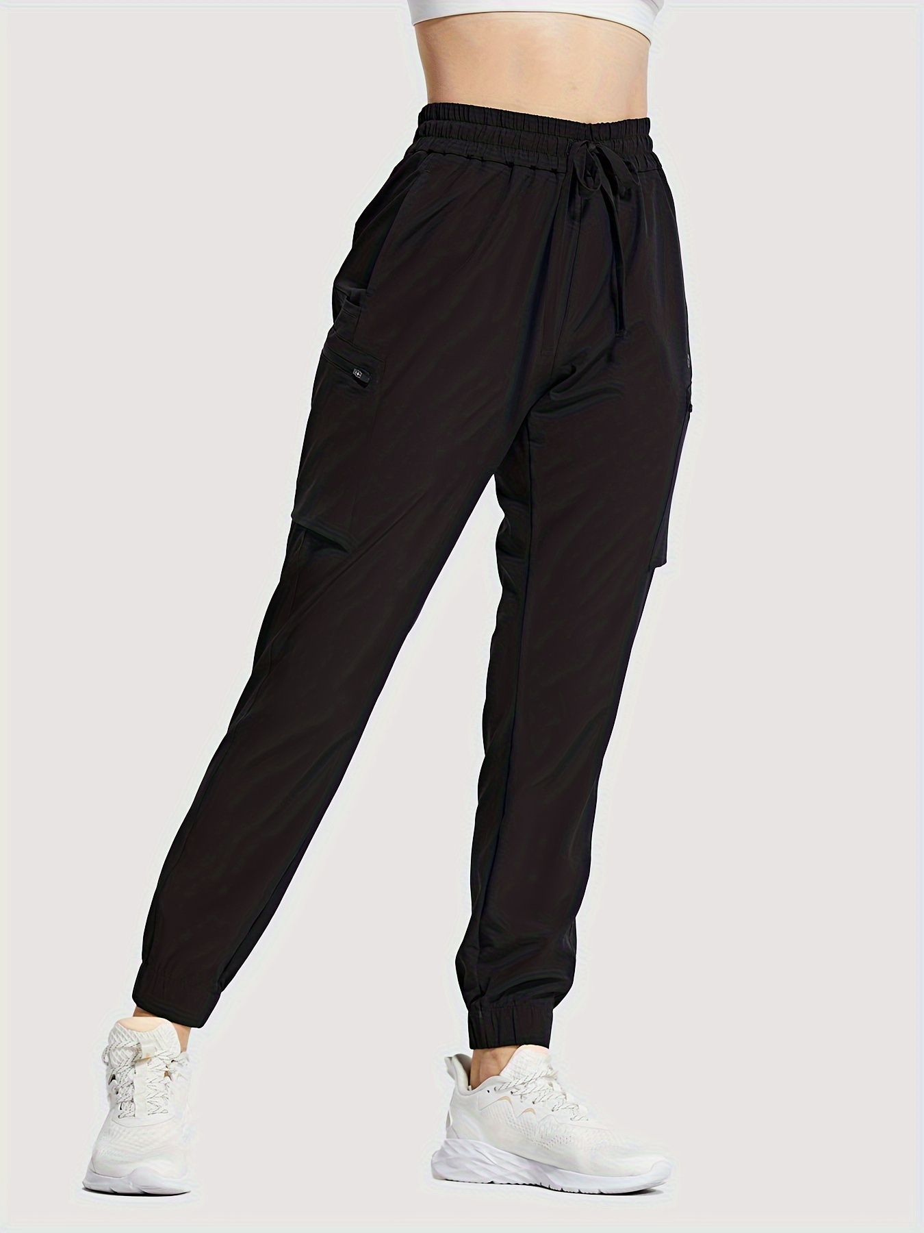 Womens Hiking Pants Quick Dry UPF 50 Travel Golf Pants Lightweight Camping  Work Cargo Pants Zipper Pockets