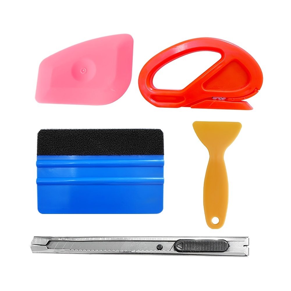 Car Vinyl Wrap Tool Set Film Cutter Squeezing Scraper Carbon - Temu