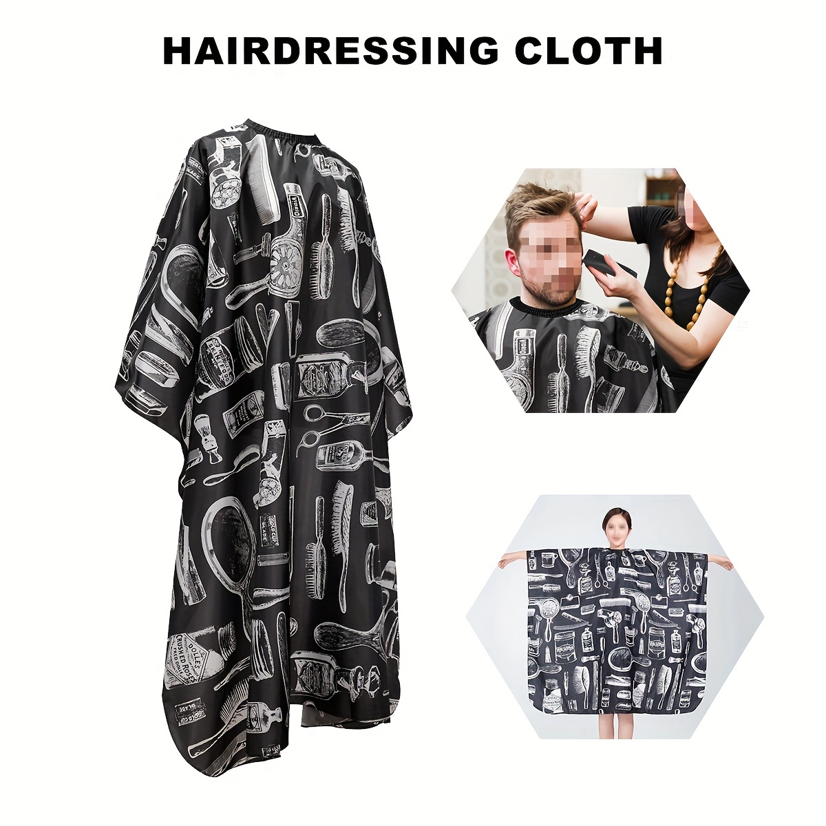 Salon Hair Cutting Cape Barber Hairdressing Haircut Cloth Shaving