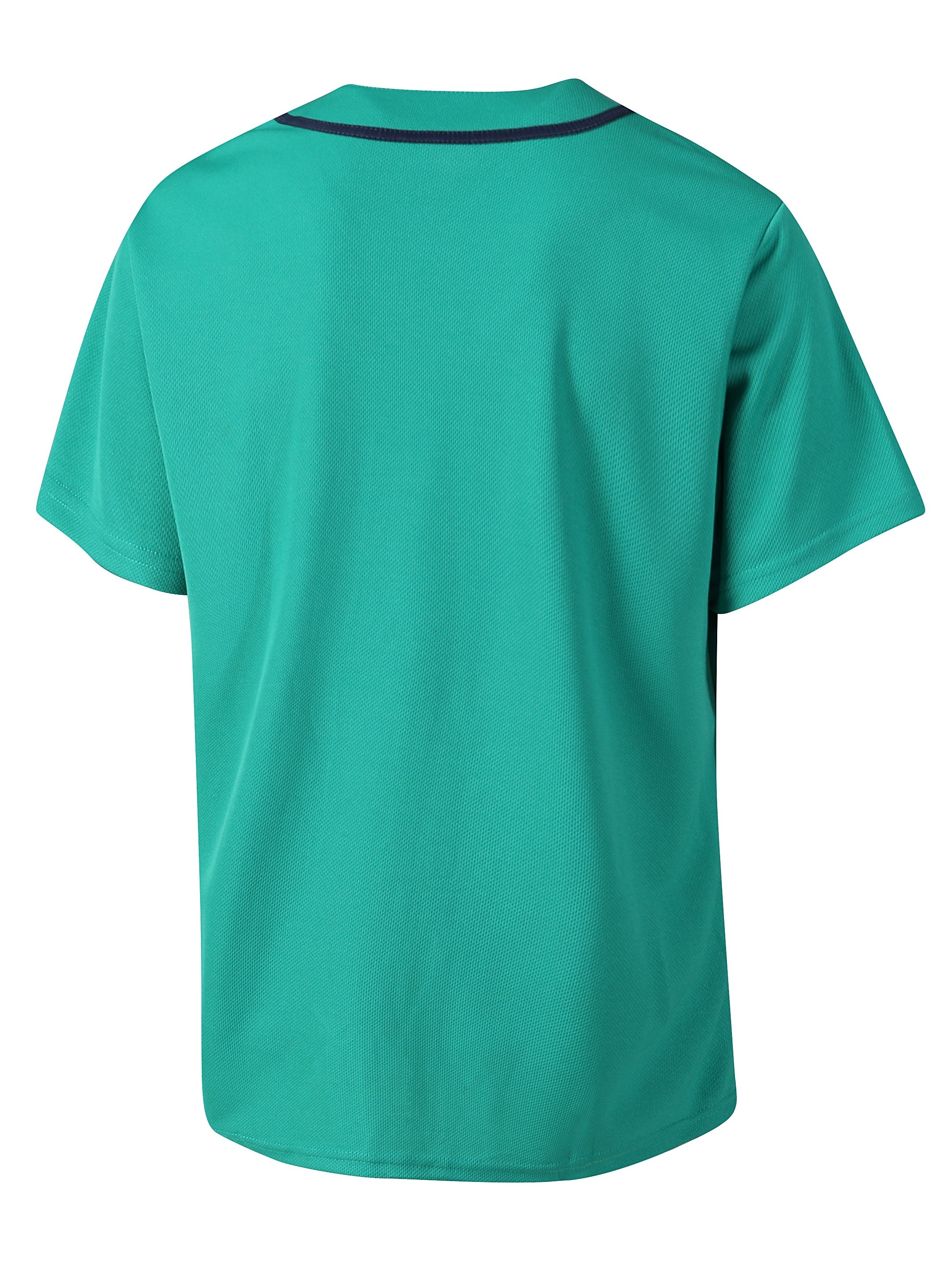 Men's Blank Baseball Jerseys Plain Casual Short-sleeved Button T-Shirts, T Shirt, Tees, Simple Fashion Sports Uniform Tops,Temu