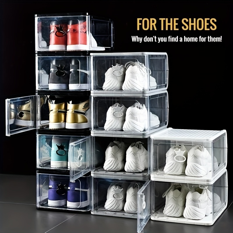 Transparent Stackable Shoe Box Acrylic Plastic Shoe Display - Temu