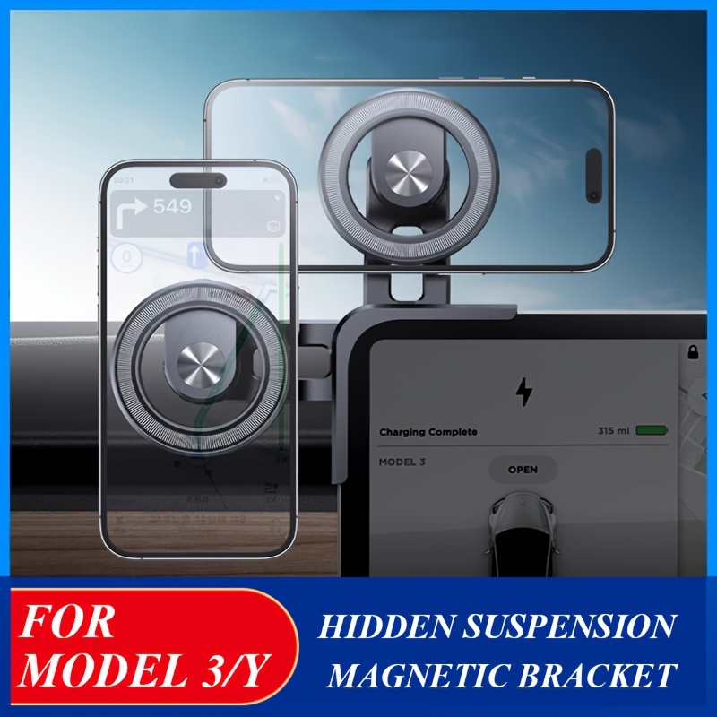 1pc Magnetische Telefon Halter Auto Für Für Model3 Y - Temu Germany