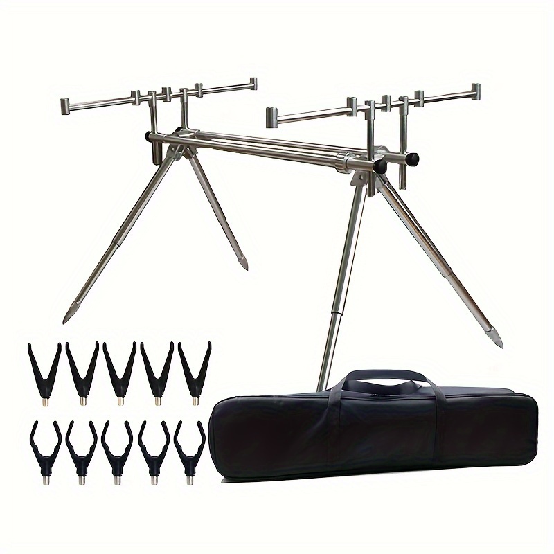  ADBEN Adjustable Retractable Carp Fishing Rod Pod Stand Holder  Foldable Fishing Pole Pod Stand with Carry Case : Sports & Outdoors
