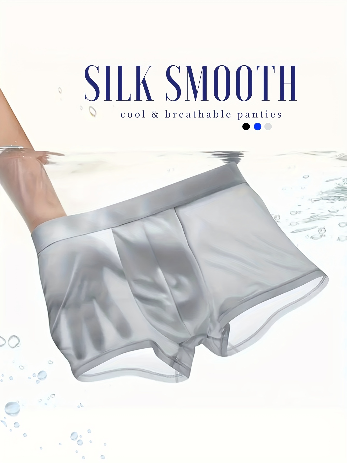 High Quality Seamless Ice Silk Men Underwear Breathable Comfy