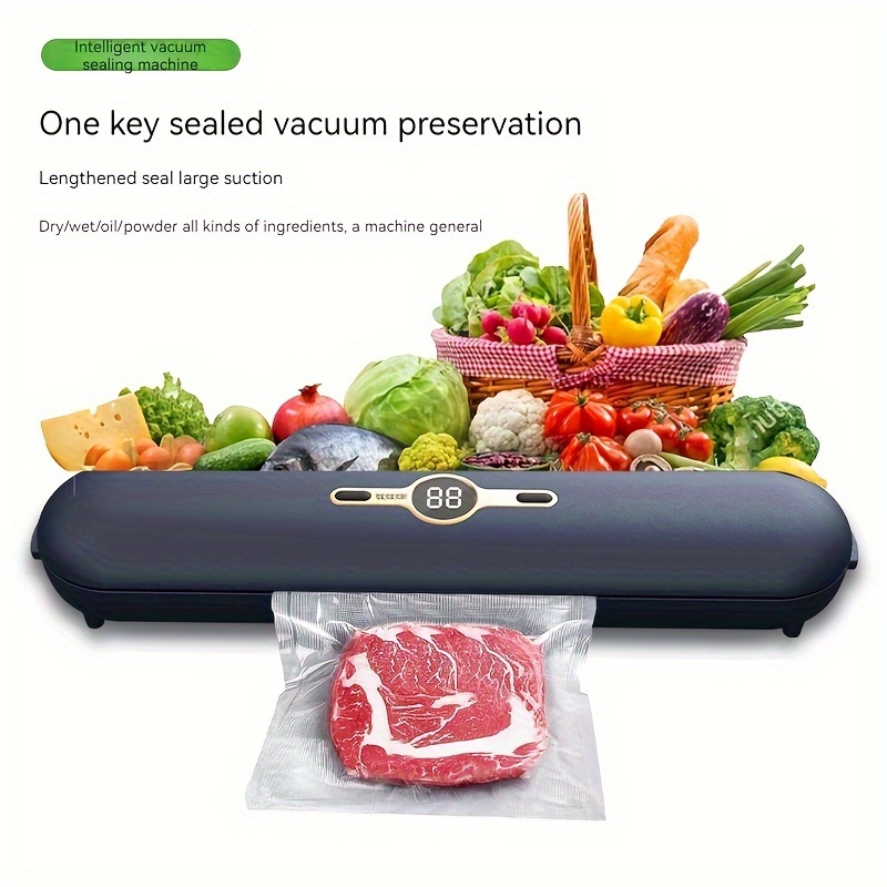 Vacuum sealer with 10 vacuum sealer bags,upgraded automatic food