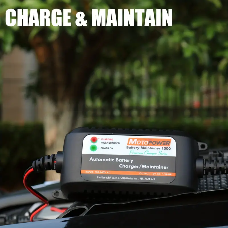 Motopower Mp00206a 12v 1.5amp Car Battery Charger And Maintainer