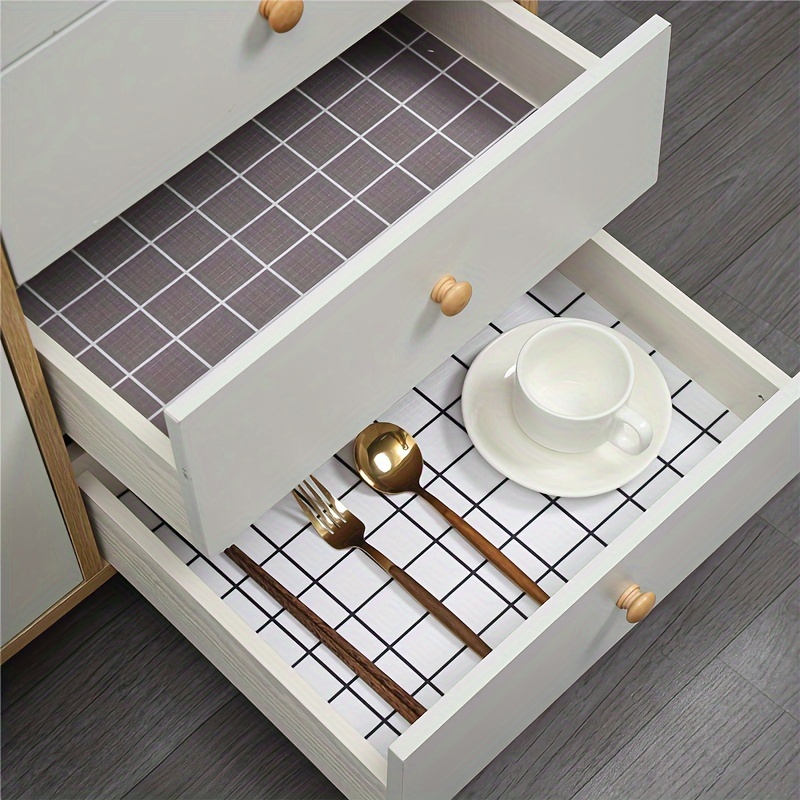 Shelf Cabinet Liner, Drawer Liners, Non-adhesive, Strong Grip, Non-slip,  Shelving Liner For Kitchen Cabinets, Easy Install Storage, Drawers Shelves  Kitchenware Tableware Decor - Temu