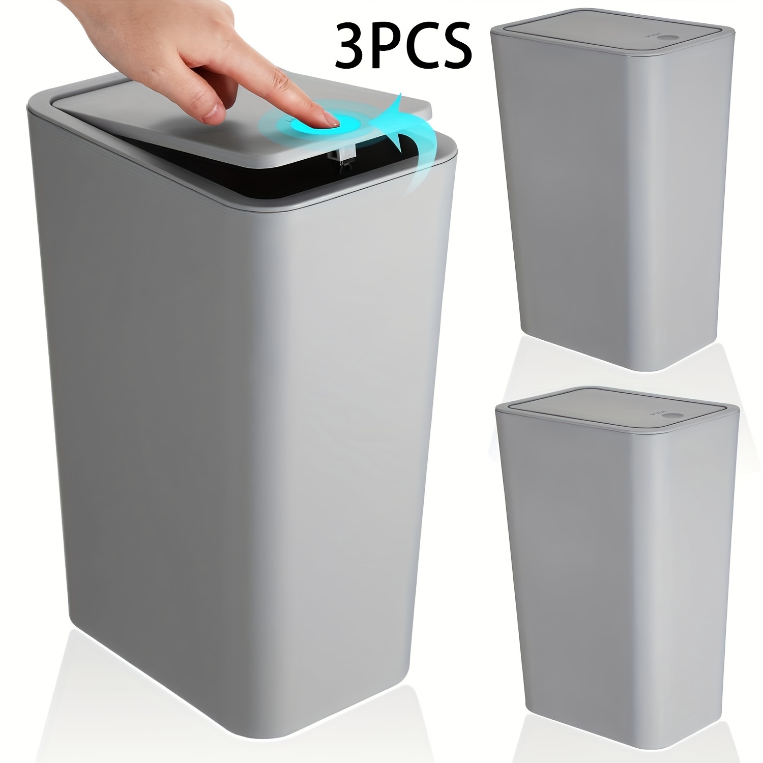 Sedona Grey Bathroom Trash Can + Reviews