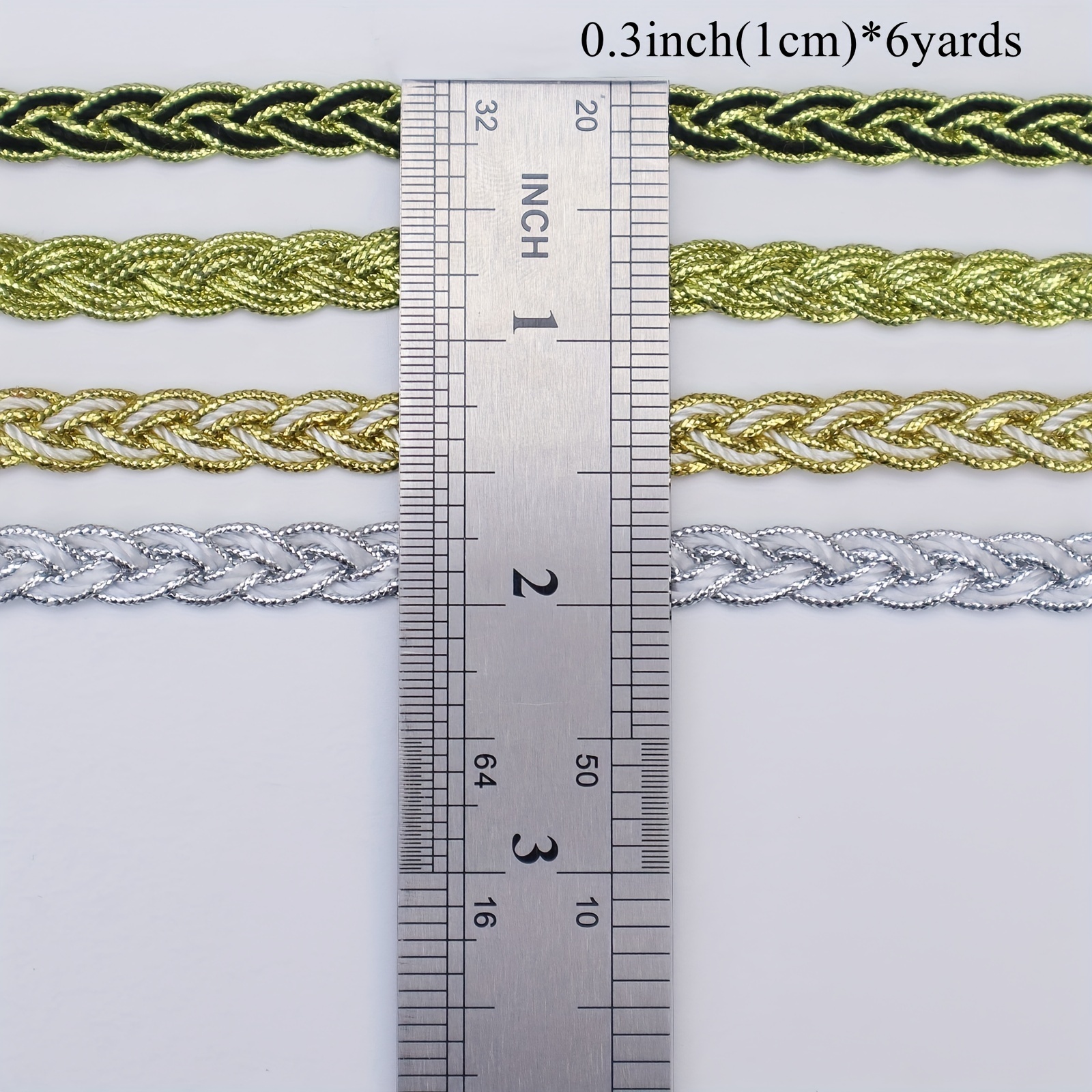 6 Yards Braid Gimp Trim Braided Cord Scalloped Edge Braid Rick Rack Trim  For Sewing, Pillows, Home Curtain - Temu Japan