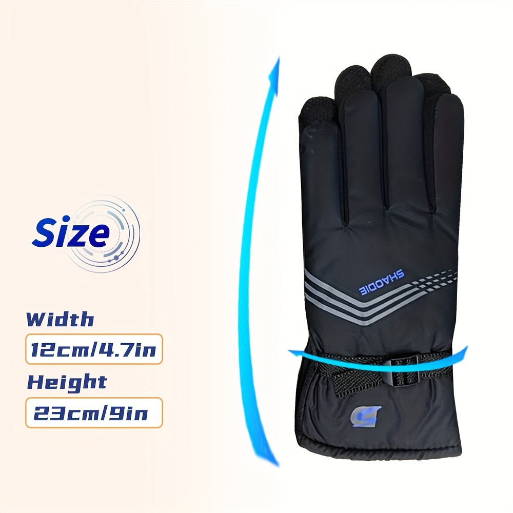 Gants Ski Femme d'hiver Chaudes Antidérapants Polaire Gloves